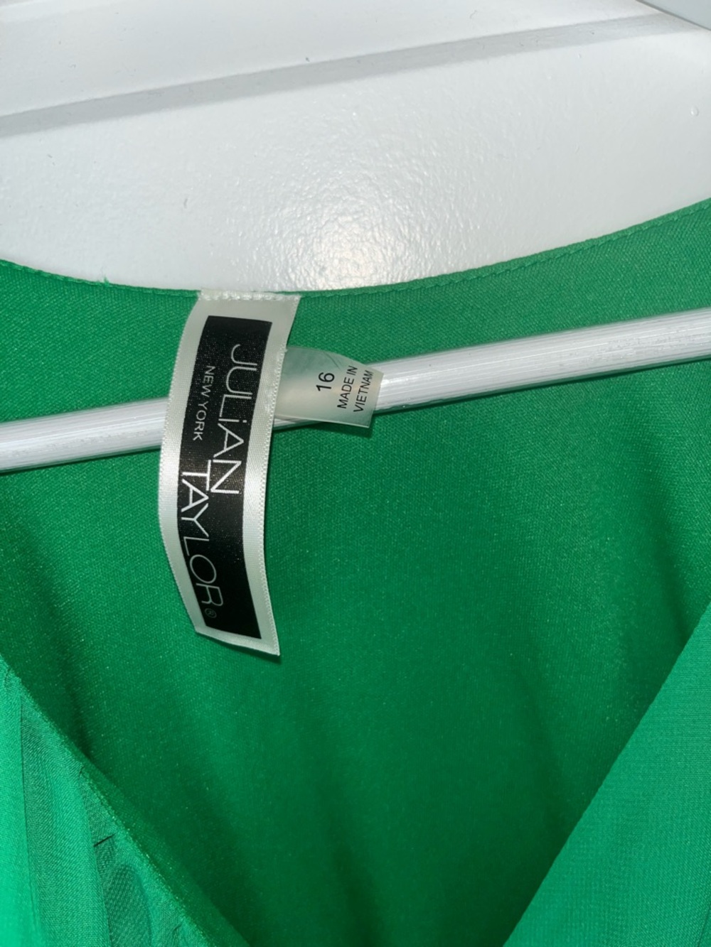 Green Ruffle Wrap Dress - Picture 2 of 3